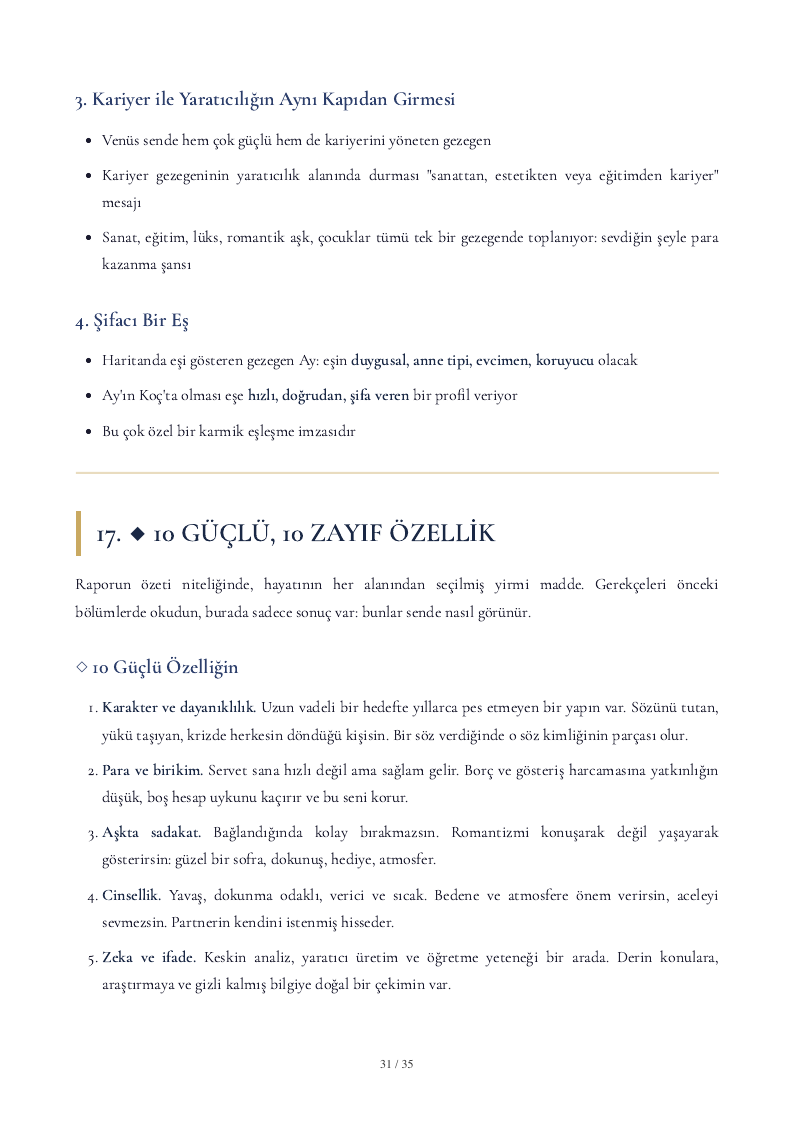 10 güçlü, 10 zayıf